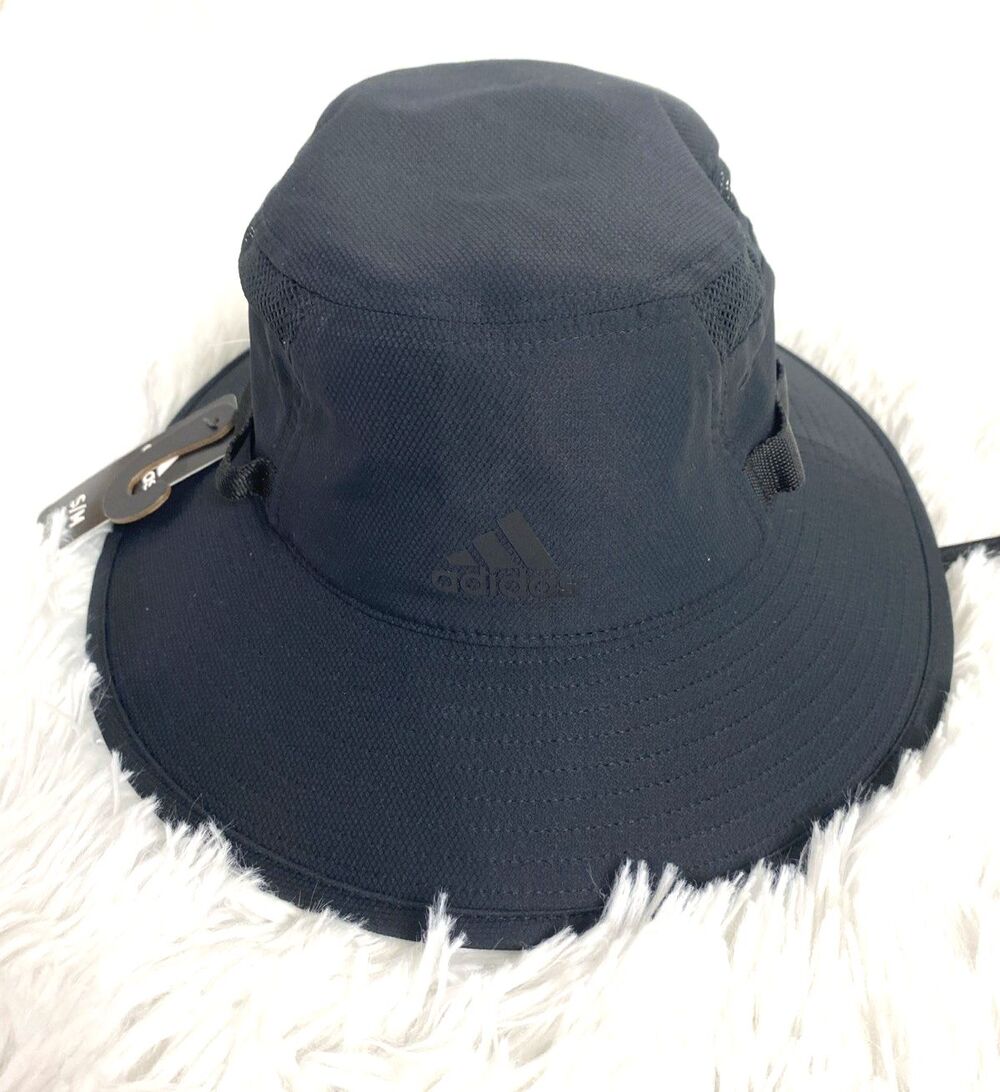 Adidas Boonie Bucket Hat Size S/M Black Men's Victory III Sun Protect Outdoor